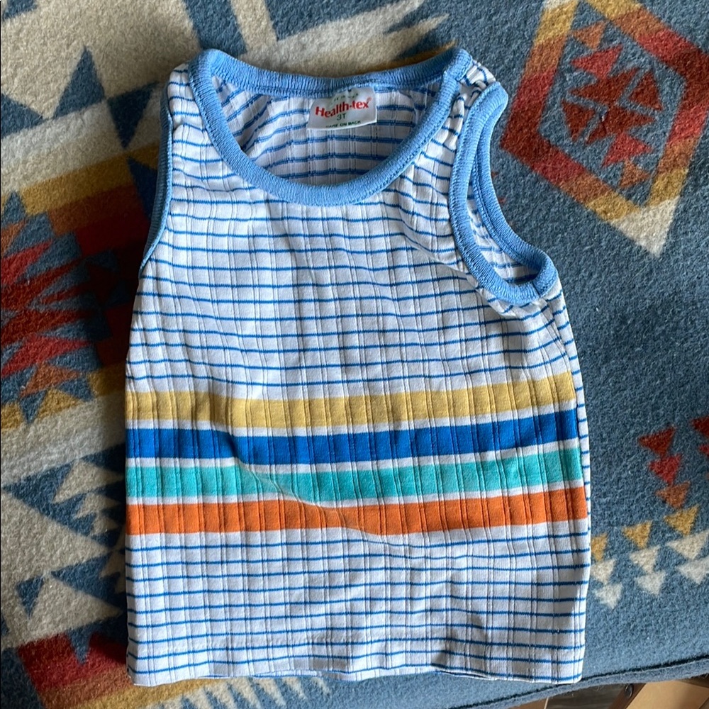 Healthtex vintage Multicolor Striped Kids Tank Top